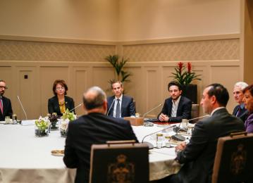 HRH Crown Prince Hussein chairs a meeting of the board of trustees of the newly established Crown Prince Foundation