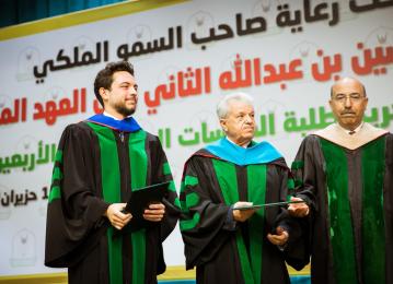 Crown Prince attends graduation ceremony of post-graduate students at Yarmouk University