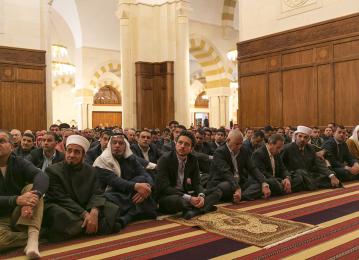 HRH Crown Prince during Friday Prayers