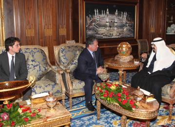 His Majesty and HRH Crown Prince arrive in Riyadh for talks with Saudi King