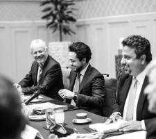 HRH Crown Prince Al Hussein bin Abdullah II at the signing of Crown Prince Foundation, AirBus agreement to train Jordanian university students